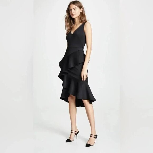 Marchesa Notte Stretch Cocktail Dress size 14 - Picture 14 of 16